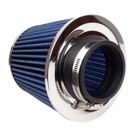 Filtre à air conique bleu universel + 3 adaptateurs AMIO-02458