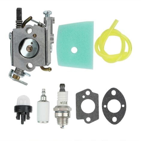Filtre à air de carburateur pour débroussailleuses Husqvarna 123, 223, 322, 323, 325, 326, 327 et Zama C1Q-EL24 (référence 503283401, argent).