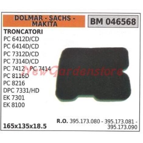 Filtre à air DOLMAR pour scie à tronçonner PC 6412D 6412CD 6414D 7312CD 7312CD 046568