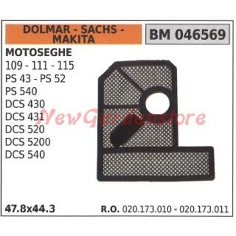 Filtre à air DOLMAR pour tronçonneuse 109 111 115 PS 43 52 046569