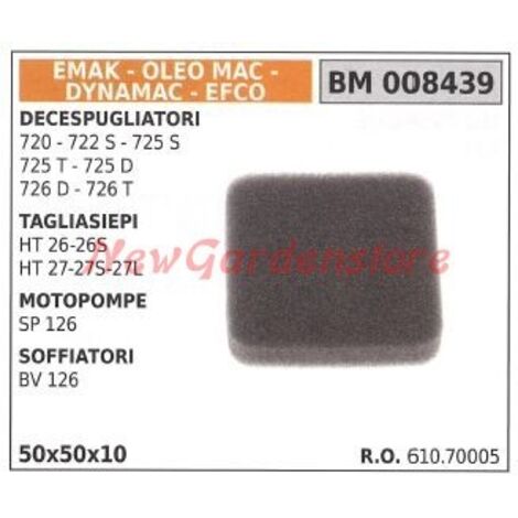 Filtre à air EMAK débroussailleuse taille-haie moteur souffleur 008439