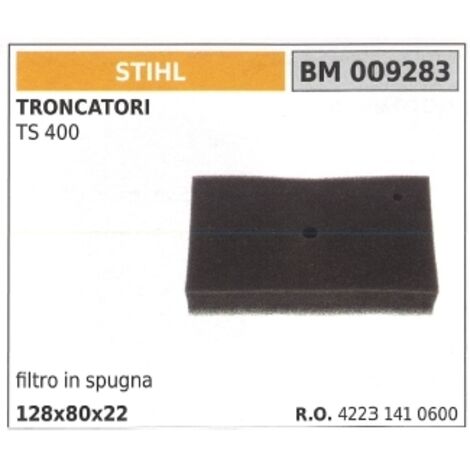 Filtre à air en éponge STIHL pour TS 400 TS400 009283