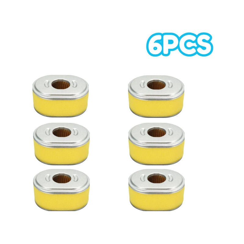 SNQ - Filtre à air en nid d'abeille de remplacement pour moteur de tondeuse à gazon Honda GX140 GX160 GX200 5,5 hp 6,5 hp (paquet de 6)