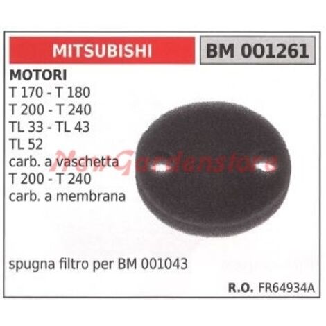 Filtre à air éponge MITSUBISHI moteur 2 temps débroussailleuse 001261