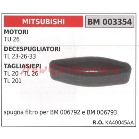 Filtre à air éponge MITSUBISHI moteur 2 temps débroussailleuse taille-haie 003354