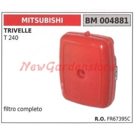 Filtre à air et support MITSUBISHI moteur 2 temps monté sur tarière T 240 004881