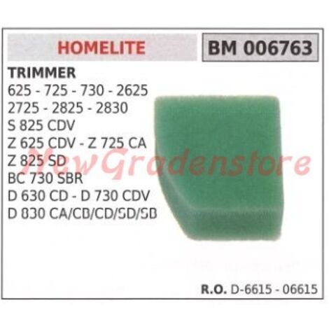 Filtre à air HOMELITE trimmer 625 725 730 2625 2725 2830 006763