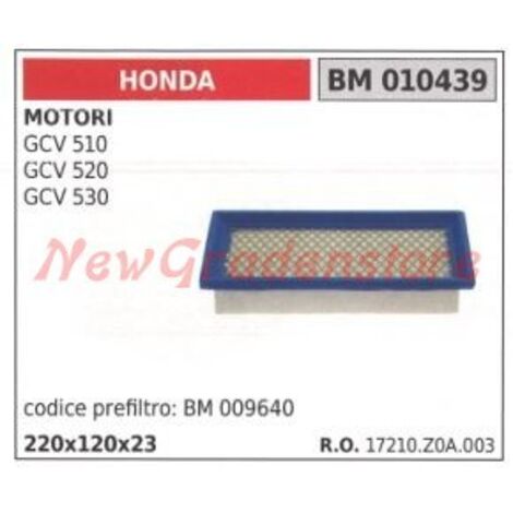 Filtre à air HONDA moteurs GCV 510 520 530 010439