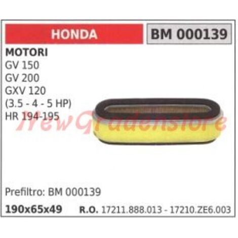 Filtre à air HONDA moteurs GV 150 200 GVX 120 HR 194 195 000139