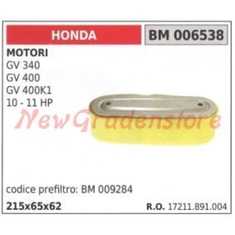 Filtre à air HONDA moteurs GV 340 400 400K1 10 11 HP 006538