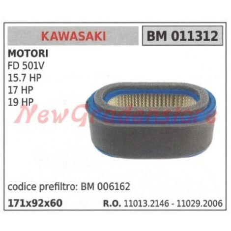 Filtre à air KAWASAKI moteur FD 501V 15.7 HP 17 HP 19 HP 011312
