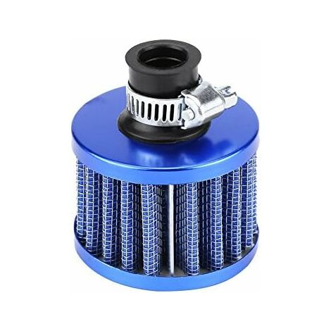 Filtre à Air, Keenso 12mm Kit de Filtre d'Admission d'Air Entrée d'Air Froid Universel en Forme de Champignon pour les Véhicules (Blue)