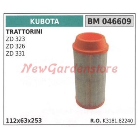 Filtre à air KUBOTA moteur tracteur de pelouse ZD 323 326 331 046609