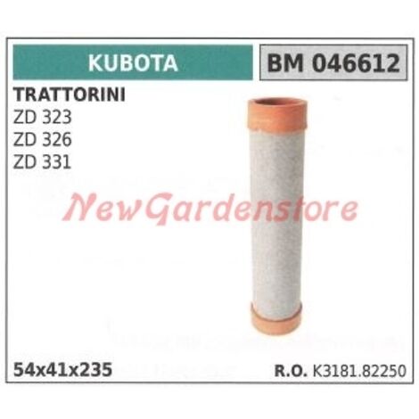 Filtre à air KUBOTA moteur tracteur de pelouse ZD 323 326 331 046612