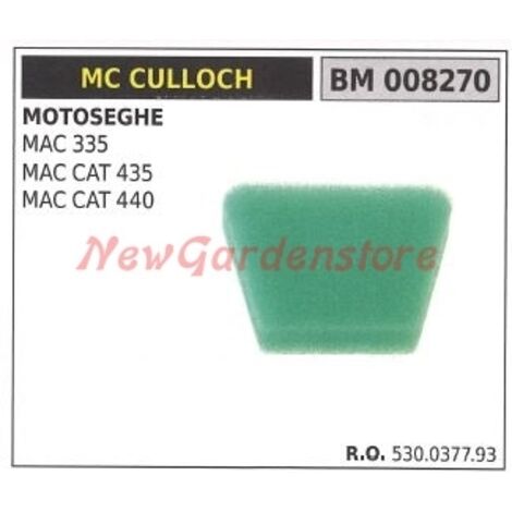 Filtre à air MC CULLOCH tronçonneuse MAC 335 CAT 435 440 008270