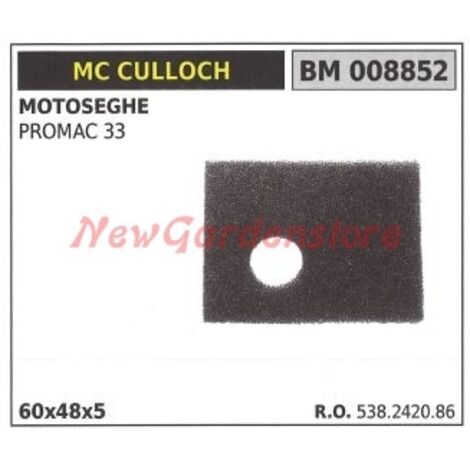 Filtre à air MC CULLOCH tronçonneuse PROMAC 33 008852