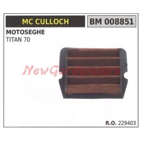 Filtre à air MC CULLOCH tronçonneuse TITAN 70 008851