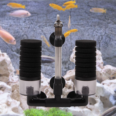 Filtre à Air Mini Aquarium Épurateur de Déchets pour Petit Bassin Plantes et Poissons Filtre Biologique Compact - AUTRES