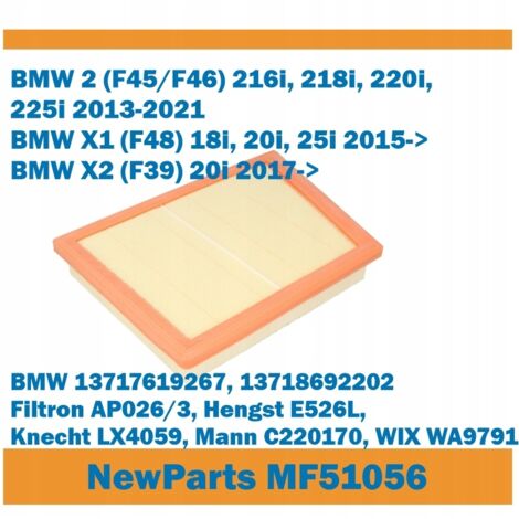 Filtre à air NewParts Filters MF51056