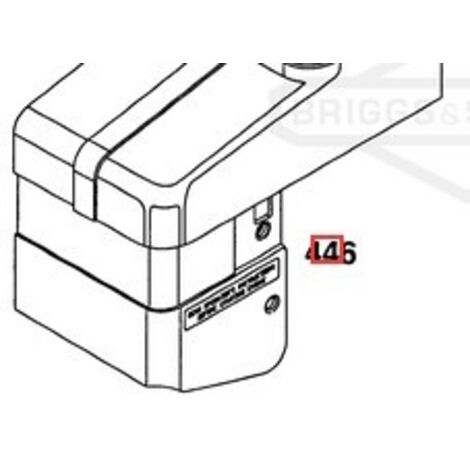 Filtre à air original BRIGGS & STRATTON pour moteur de tondeuse à gazon 491107