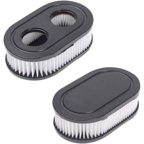 Filtre à air ovale noir pour tondeuse MTD BS-798452 Briggs & Stratton- Lot de 2