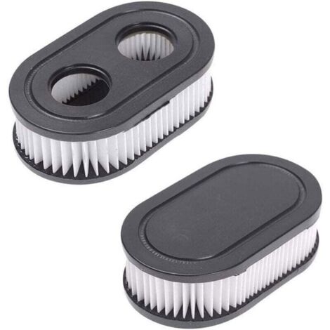 Filtre à air ovale noir pour tondeuse MTD BS-798452 Briggs & Stratton- Lot de 2