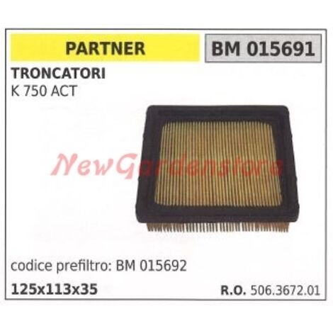 Filtre à air PARTNER pour fraise K 750 ACT 015691