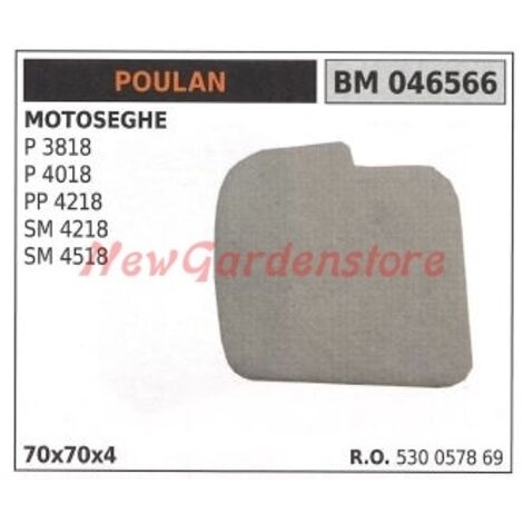 Filtre à air POULAN pour tronçonneuse P 3818 4018 PP 4218 SM 4218 4518 046566