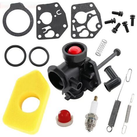 Filtre à air pour carburateur 497619 498809 498809A 494406 Accessoires pour tondeuse à gazon Pièces détachées pour outils de jardin Remplace le filtre à air du coupe-bordures-AquaForge