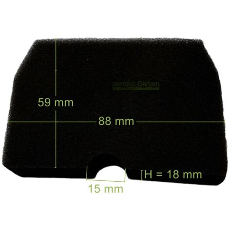 filtre à air pour débroussailleuse Husqvarna 343 F FR FRM 345 RX FX FXT R / 537 42 71-01