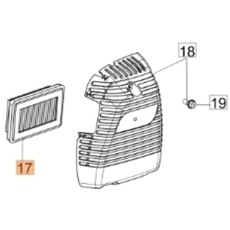 Filtre à air pour débroussailleuse modèles BC430S BC430T BCF430 61350078R OLEOMAC