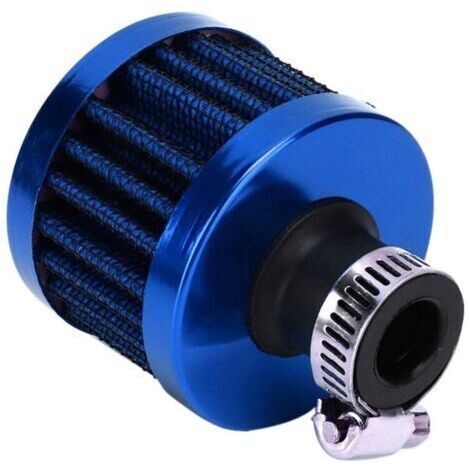 Filtre à air pour mini voiture, filtre d'admission d'air, filtre de reniflard de carter moteur, filtre de couvercle de soupape universel 25 mm (bleu)