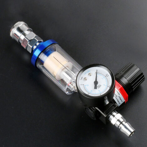 Filtre à air séparateur huile-eau pour pistolet à peinture, avec valve de pression et raccord rapide, pièce de rechange pour compresseur.