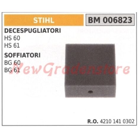 Filtre à air STIHL pour débroussailleuse HS 60 61 BG 60 61 blower 006823