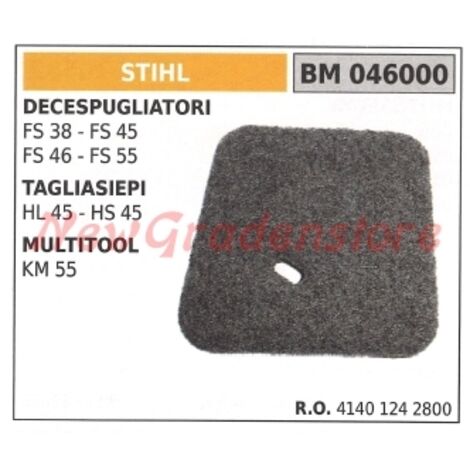 Filtre à air STIHL pour FS 38 45 46 taille-haie HL 45 046000 41401242800
