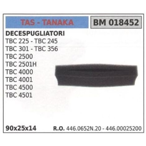 Filtre à air TAS pour débroussailleuse TBC 225 245 301 356 2500 2501H 4000 018452