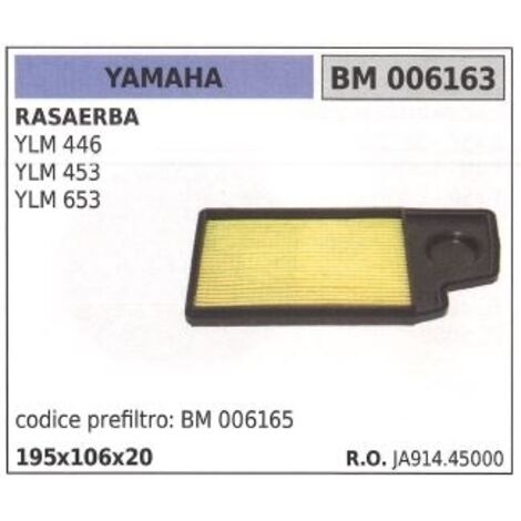 Filtre à air YAMAHA pour tondeuse YLM 446 453 653 006163