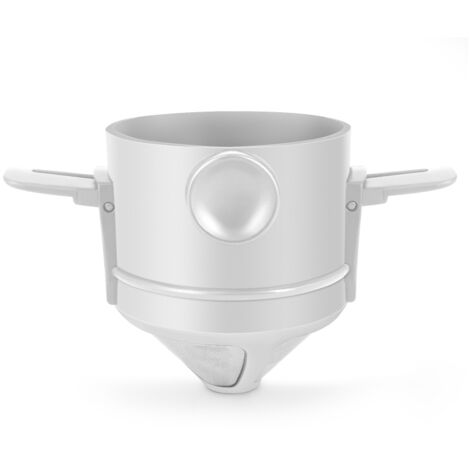 Filtre à café pliable et portable pour infusion manuelle, porte-filtre conique, pour café et thé filtre, avec support en acier inoxydable, sans filtre en papier, filtre ultra fin à mailles cryptées