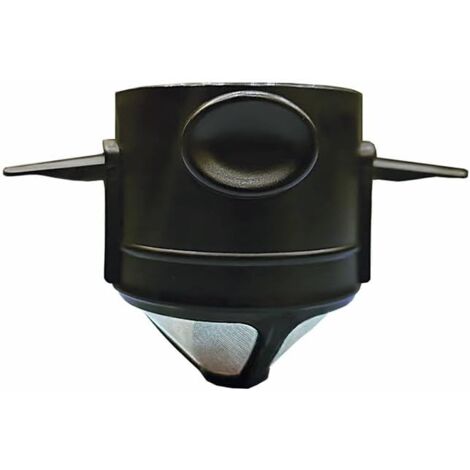 Filtre à café pour cafetières à filtre, filtres à café réutilisables en acier inoxydable, filtres à café de camping faciles à nettoyer, cafetières de voyage sans papier pour 1 à 2 tasses (noir) - RAPA