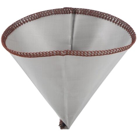 Filtre à café réutilisable en forme de cône, filtration fine, en acier inoxydable 304, sans papier, maille L, pour 3 à 4 tasses