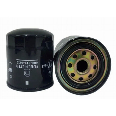 Filtre à carburant 600-311-6220 adapté aux engins de construction Komatsu, disponible en stock.