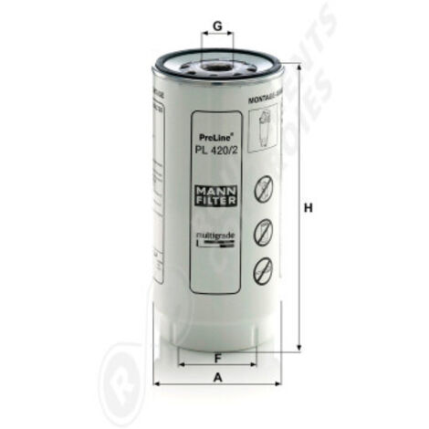 Filtre à carburant Mann Filter PL420/2x