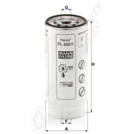 Filtre à carburant Mann Filter PL600/1