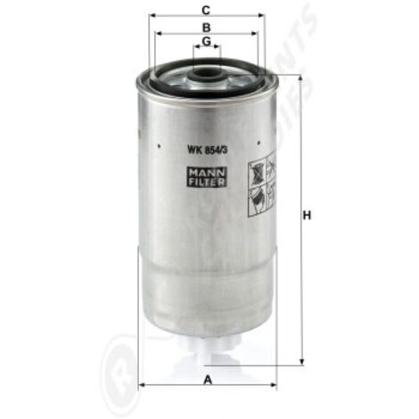 Filtre à carburant Mann Filter WK854/3