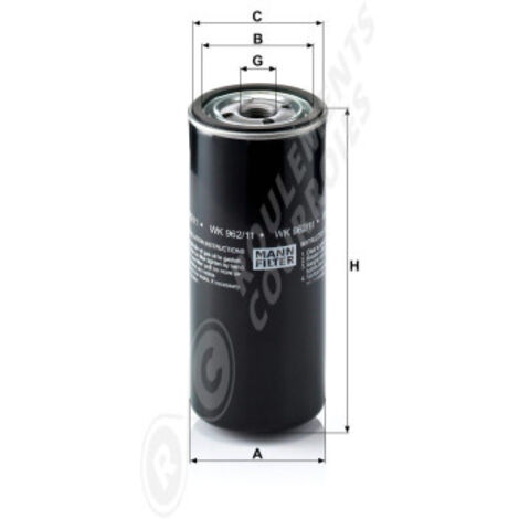 Filtre à carburant Mann Filter WK962/11