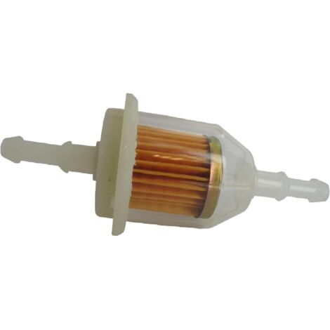 Filtre à Carburant - Pour Tondeuse KOHLER/TORO/Autres - Remplace Origine 2505003, 71-5960 - Diamètre : 38 mm - L : 110 mm - Diamètre Entrée : 6,35 & 7,94 mm