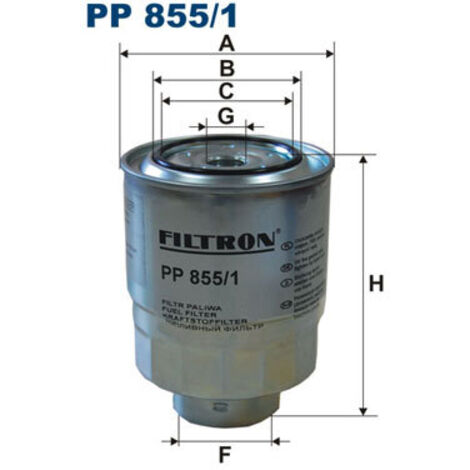 Filtre à carburant PP855/1 Filtron