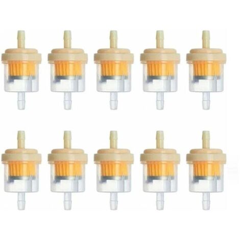 Filtre À Cartouche Magnétique 10 Pièces Élimination Impuretés Essence Carburant Moto Tondeuse Tracteur
