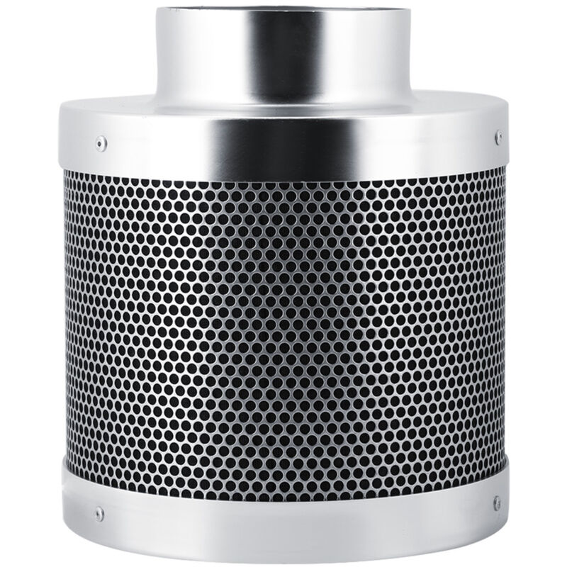 Treetalk - Filtre à Charbon Actif Anti-Odeurs en Acier Inoxydable, 4 Pouces 200 mm Filtre à Air d'échappement pour Culture Plantes Hydroponique, pour