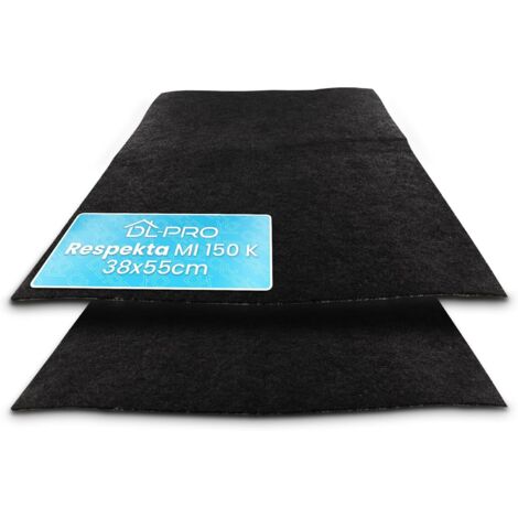 Filtre à charbon actif - Lot de 2 - Découpable - 38 x 55 cm - Pour hotte aspirante universelle